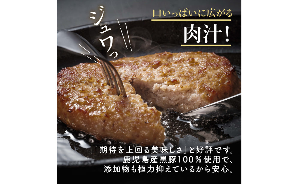 ちょい黒豚セット お試し黒豚商品セット プレミアム手包み黒豚まん100g×2個 黒豚ハンバーグ1パック(90gx3個入り)黒豚熊曽餃子10個入り